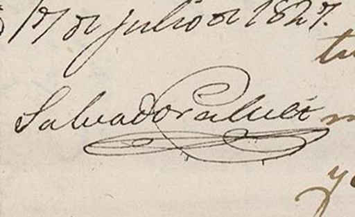 Firma de Calvet joven, Archivo Histórico del Colegio de Abogados de Madrid