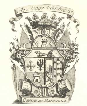 Exlibris del IV Conde de Mansilla